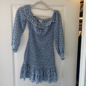 Hello molly shirred off the shoulder dress